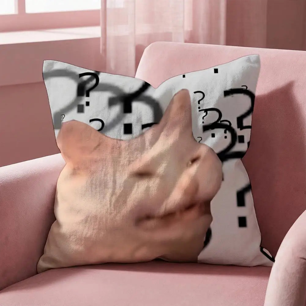 Popular Emoticons Animals Cushion Cover Multi-Scene Pillow Cover for Home & Car - Reversible, Soft & Durable for Daily Use