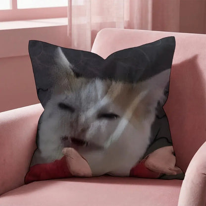 Popular Emoticons Animals Cushion Cover Multi-Scene Pillow Cover for Home & Car - Reversible, Soft & Durable for Daily Use