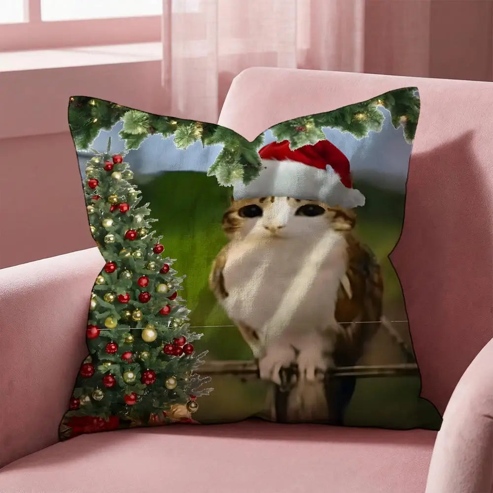 Popular Emoticons Animals Cushion Cover Multi-Scene Pillow Cover for Home & Car - Reversible, Soft & Durable for Daily Use