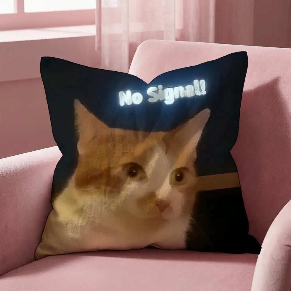 Popular Emoticons Animals Cushion Cover Multi-Scene Pillow Cover for Home & Car - Reversible, Soft & Durable for Daily Use