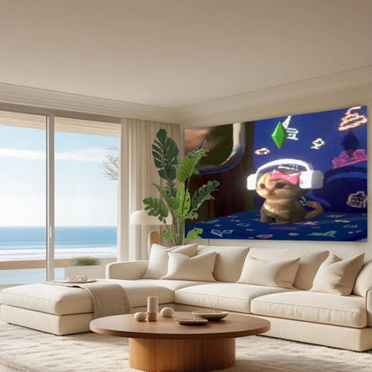 Pink Heart Tapestry Girly Living Room, Bedroom, Live Broadcast Room Decoration, Soft Wall Background Fabric